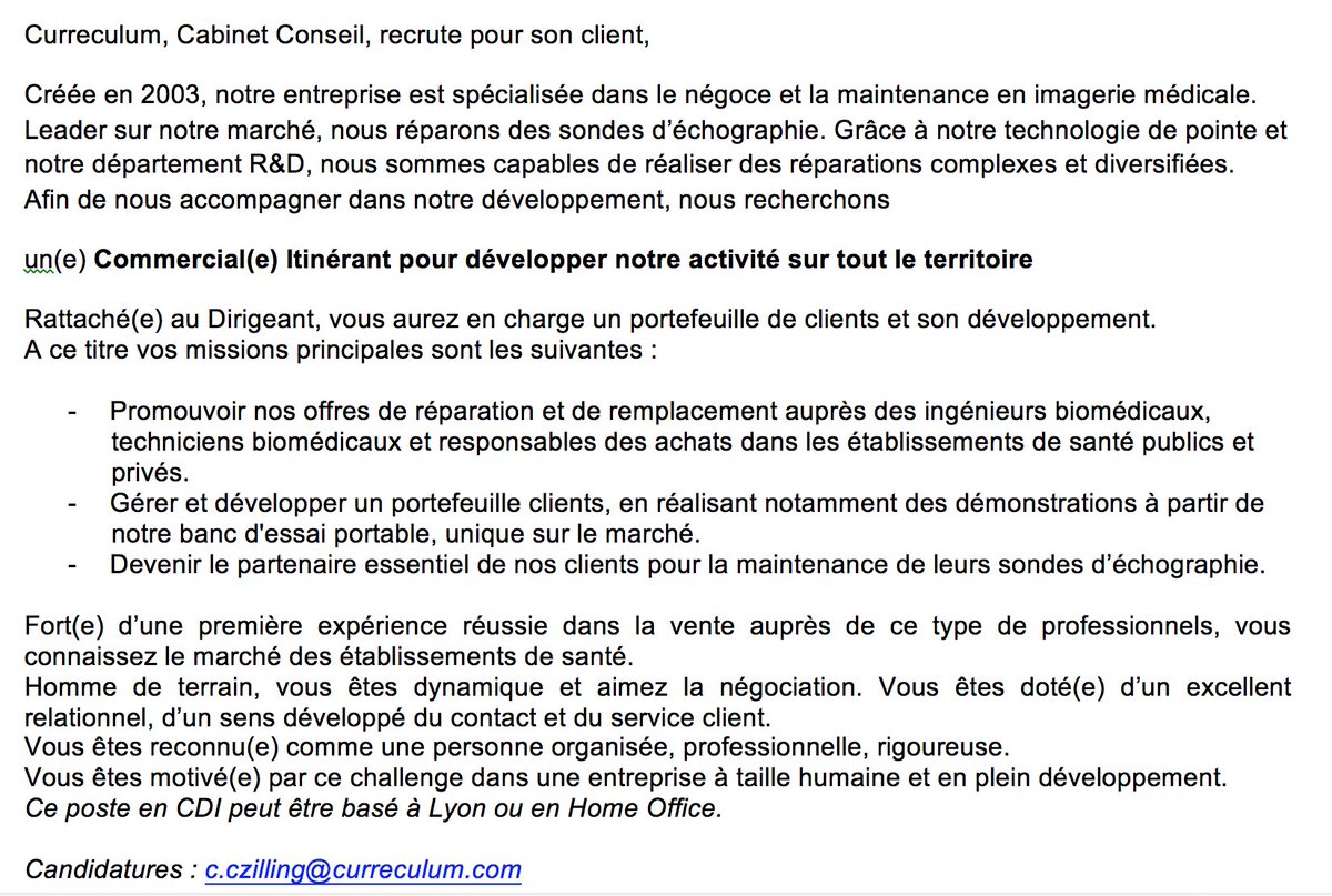 curreculumlyon's tweet image. bonjour :) #curreculum #recrutement #recrute #commerciale #commercial  #Biomedical #échographe #lyon #paris #nantes #nancy #montpelier #RH