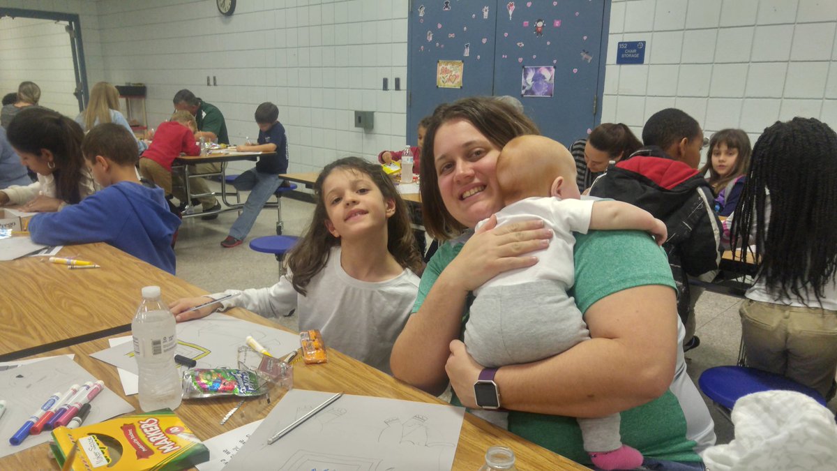 andersons2001's tweet photo. Mommy and Me Art and Writing Night at Tommy Sloth with KG,1st, and 2nd graders! #PanthersROAR https://t.co/emlRvbTQ7k