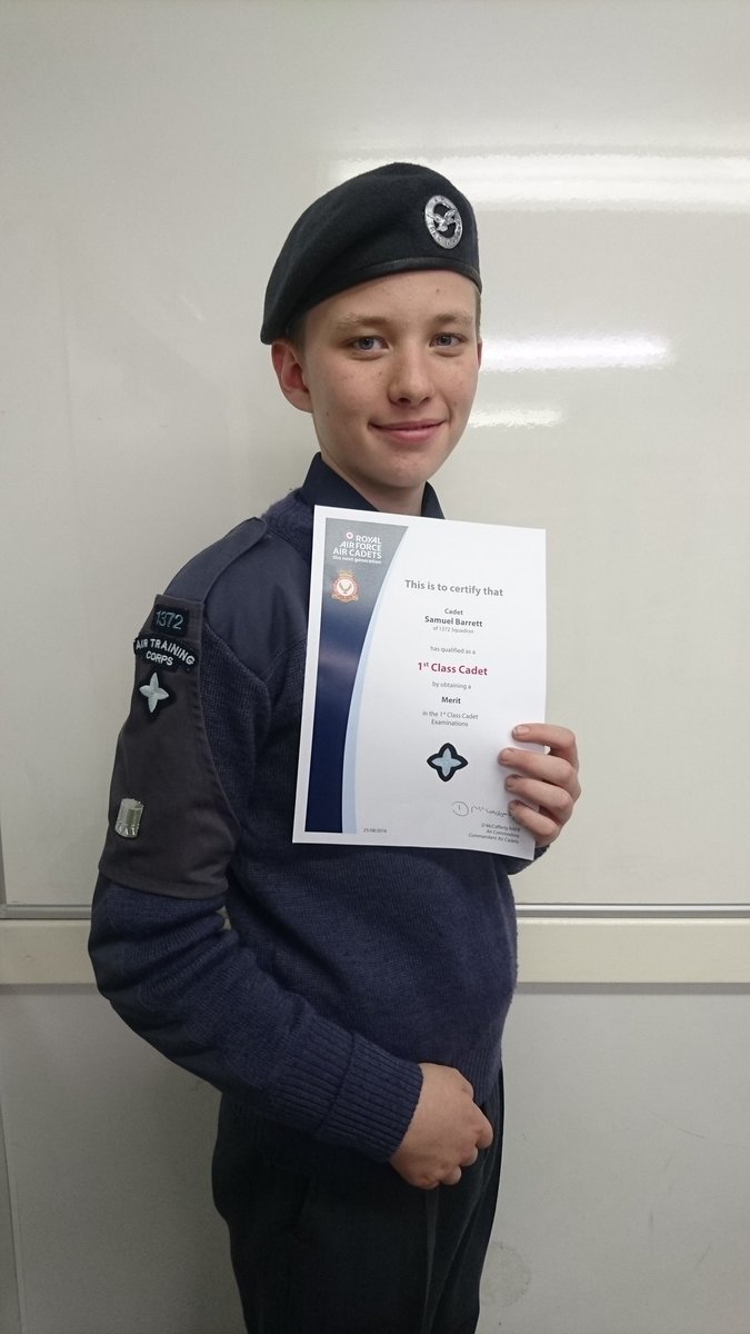 Cadet Sam Barrett First Class Classification! #whatwedo