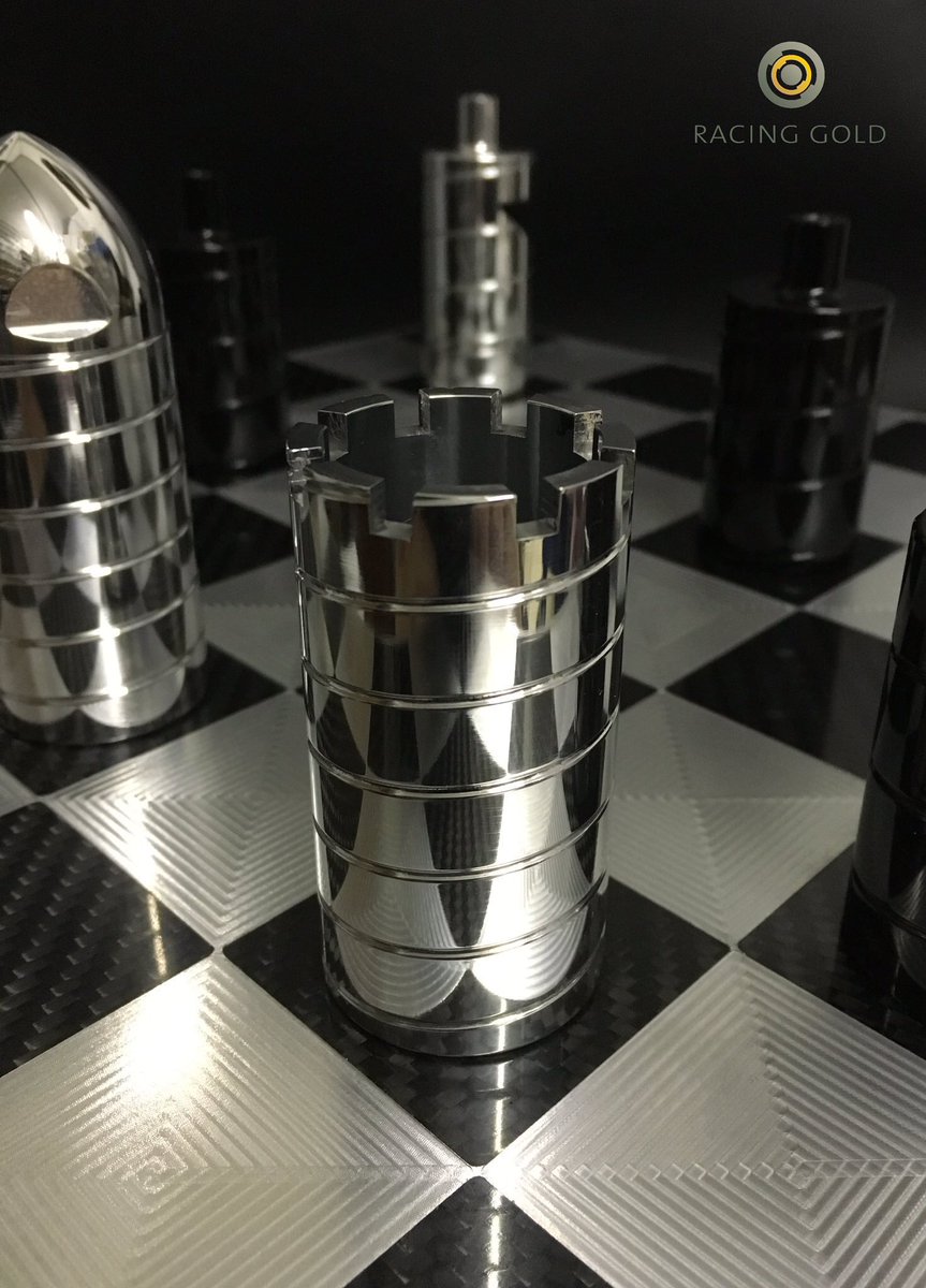NgNatureSquared's tweet photo. #F1 Chess set crafted from RB9 KERS components on a board machined from Carbon Fibre RB5 Jig courtesy of the team @Racing_Gold https://t.co/YCeCTHmK83