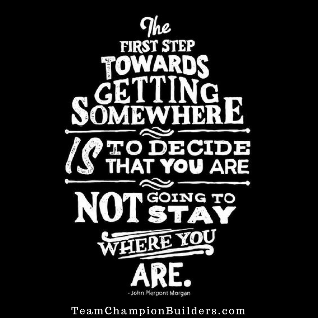 TCBweb's tweet image. We often set #goals but never take the step towards attaining them. TeamChampionBuilders.com - let's take your first step #together!