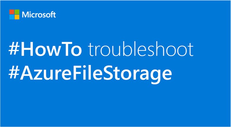 AzureSupport's tweet image. Troubleshooting common problems with #AzureFileStorage: aka.ms/p0en