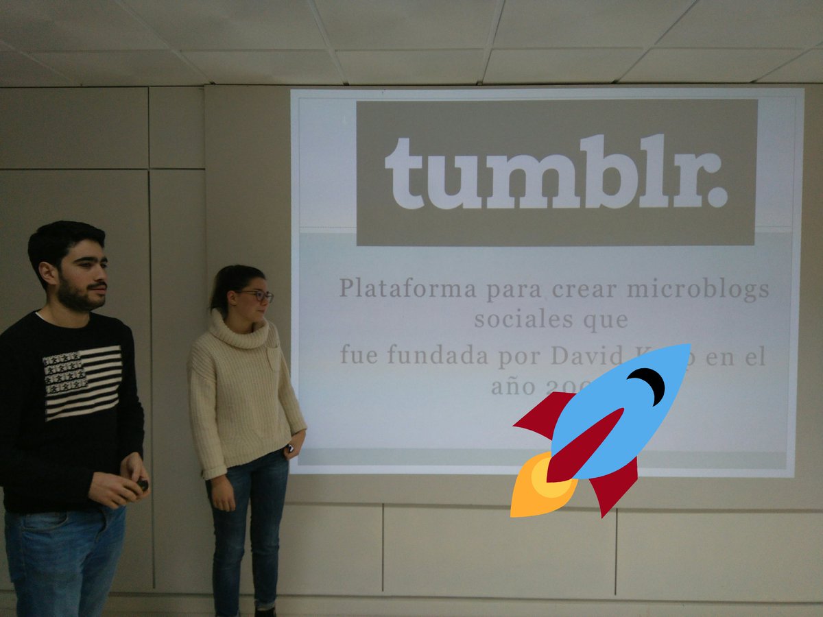 kaoriproject's tweet photo. Nuestros compañeros en plena presentación de tumblr en la #clase19 de Facebook en @aulaCM https://t.co/g76LpMTrCK