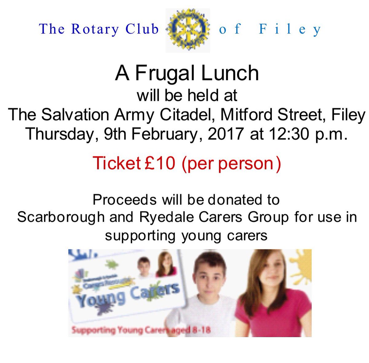 RotaryFiley's tweet image. Find out more about #Rotary as a guest at our #frugal #lunch in #Filey. @fileyradio @DiscoverCoast @YorksCoastRadio @fileytic @FileyTown