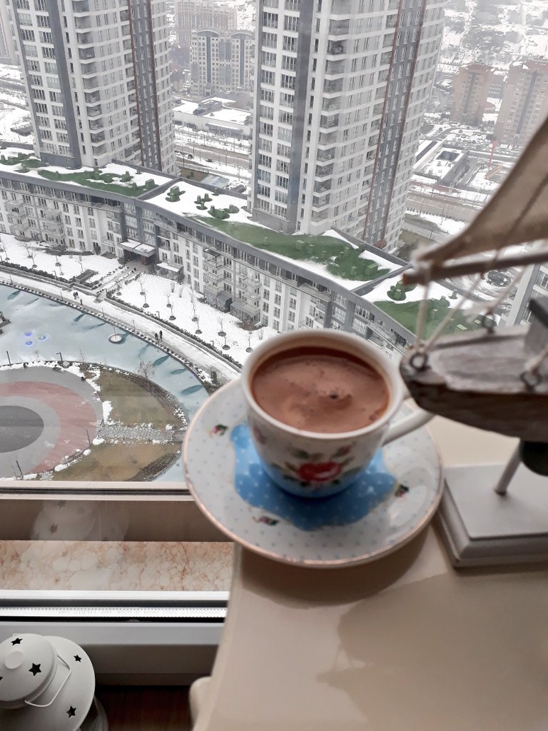 Karda kahve keyfi😊😊😊💋