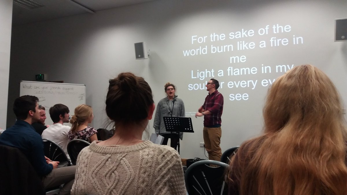 EmilyMuwowo's tweet photo. "McDonalds or KFC Dave?" Learning from wisdom of @dgmcnee. Oh also getting #Expectant for a year of mission! @bournemouthcu #CUnews https://t.co/dC7WcCjWqO