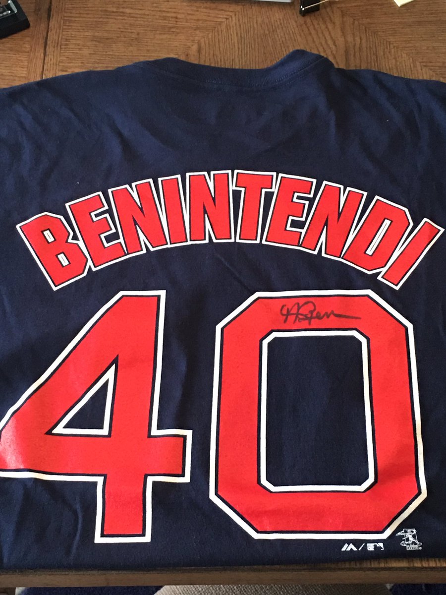 Getting ready for #SpringTraining and found a few of these laying around the house. Retweet and I'll send a few fans a signed tee!