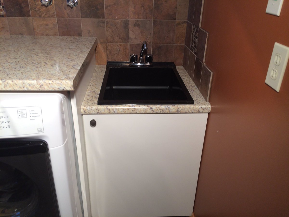New countertops in our laundry room.