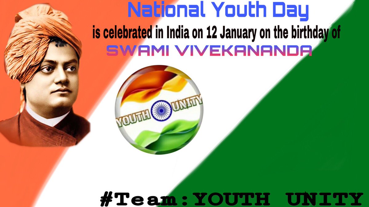 _YOUTHUNITY_'s tweet photo. #NATIONAL_YOUTH_DAY
#ON_12_JAN
#Happybirthdayswamivivekananda
#YOUTH_UNITY https://t.co/AOjFNOedY1