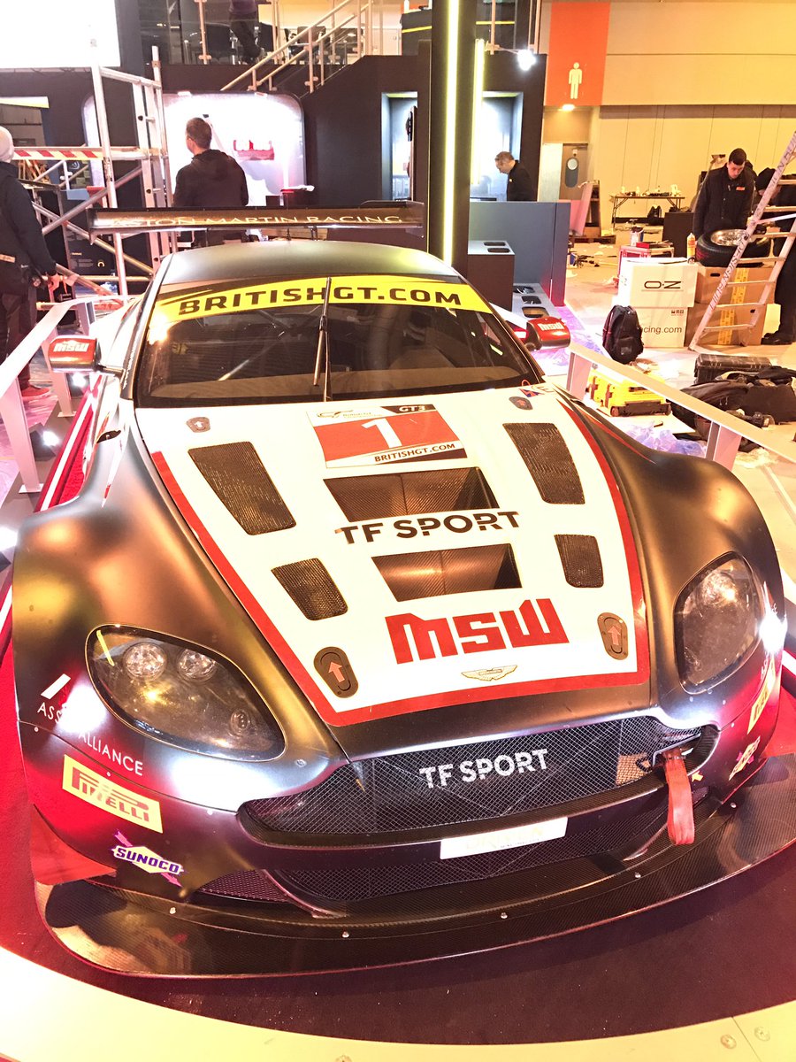 RadicalSim's tweet image. All set-up at Autosport International 2017 @ NEC Birmingham. Look what we bumped into! @JonnyAdam