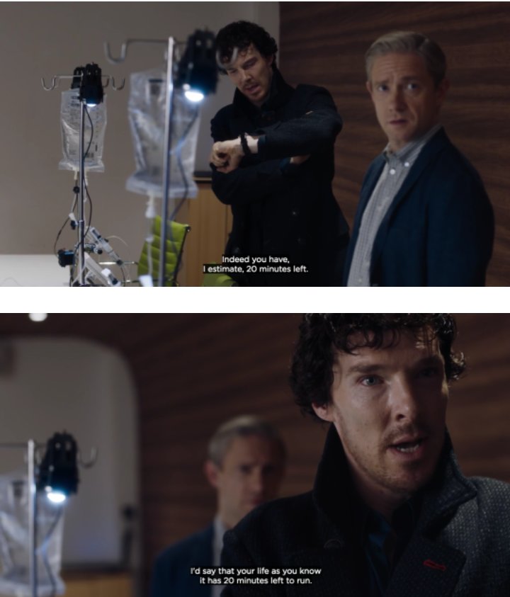 Arod_a_'s tweet photo. .."20 MINUTES UNTIL WHAT!?"
And then add these pics...
#Sherlock #SherlockReturns #SherlockReacts #TJLC #TSLC https://t.co/kDSfIz1CQl