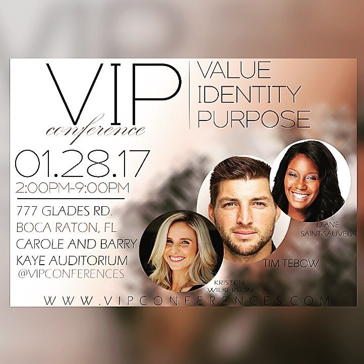 RozayJanae's tweet photo. Headed to FAU to assist with the #VIPConference. If you're in the South Florida Area you HAVE to be here! Keynote speaker @TimTebow https://t.co/h4pWlnwWvg