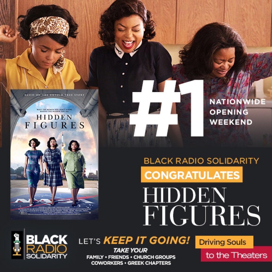 We Did It! HIDDEN FIGURES Is The #1 movie! <a href="/sherylunderwood/">Sheryl Underwood</a> @sherylunderwoodradio  ... m.tmi.me/1fhl9m