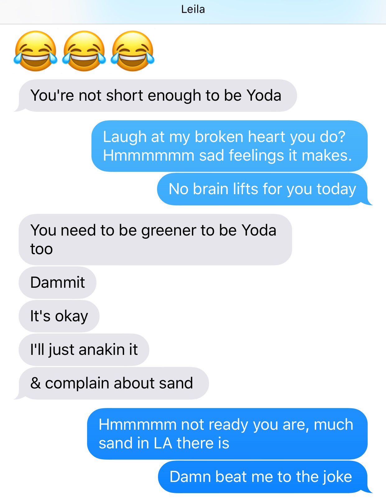 X the messages