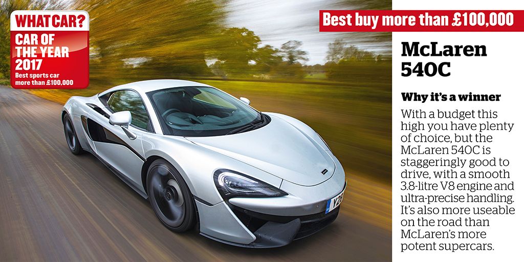 For more than £100,000, the best sports car on offer is the <a href="/McLarenAuto/">McLaren Automotive</a> 540C #whatcarawards