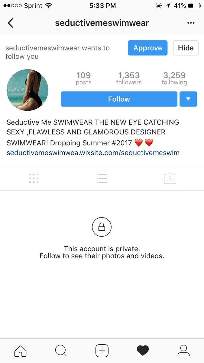 jordandocanto's tweet photo. When you get this follow request on Instagram π #BikiniObsession https://t.co/UEc6MOPsGk