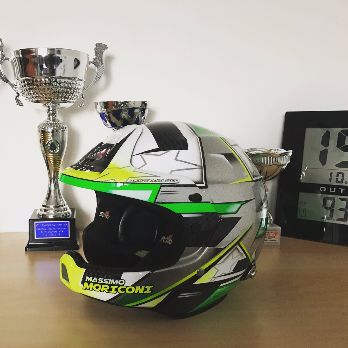 MassyMoriconi's tweet image. #New Helmet #Stilo #DanielDesign #Season2017