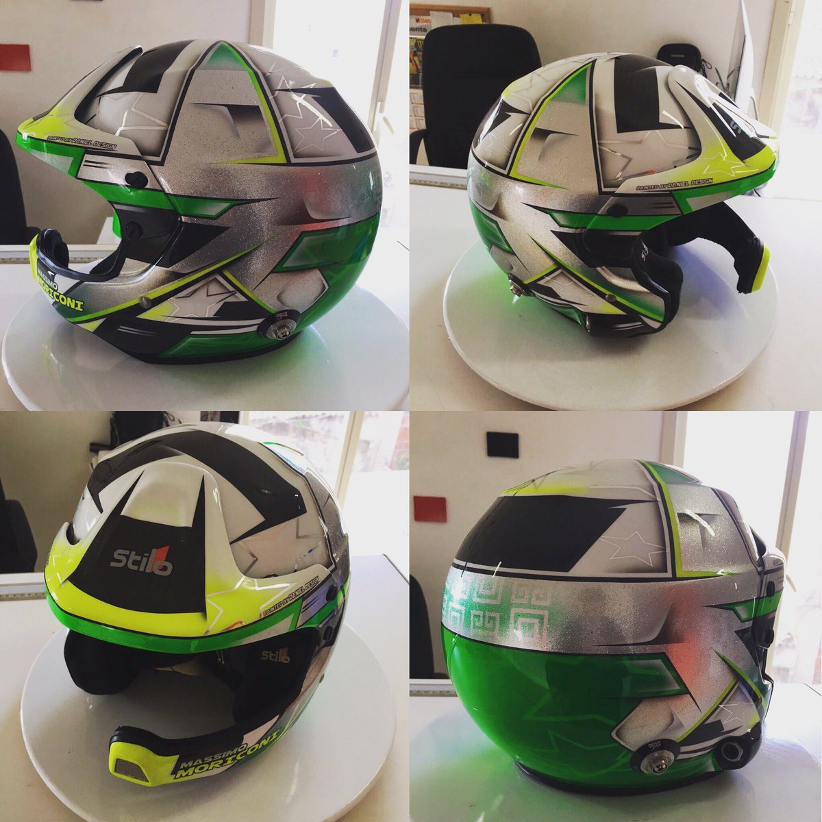 MassyMoriconi's tweet image. #New Helmet #Stilo #DanielDesign #Season2017