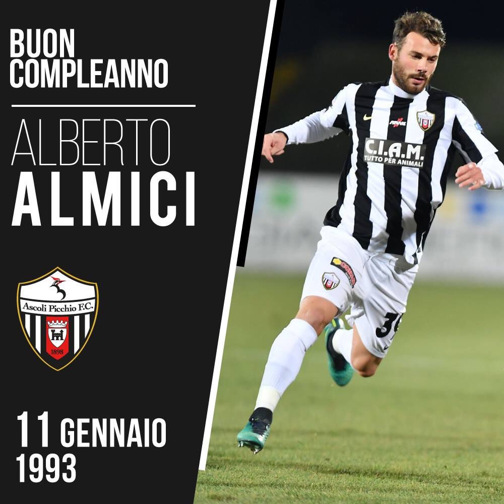 ascolicalciofc's tweet photo. Compie oggi 24 anni il nostro Alberto Almici!

Buon compleanno, Alberto!! @Almici39 https://t.co/5oM3r4MdKy