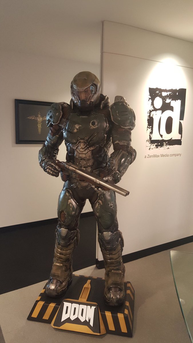 doom marine statue