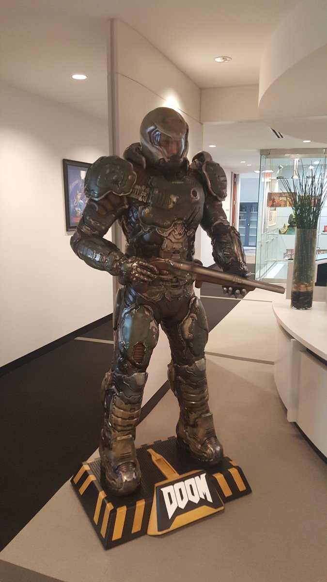 doom marine statue