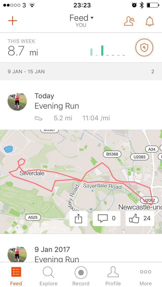 vickyemilyman's tweet photo. @stokechiro #stepup 3 runs for this week so far 👍🏻 https://t.co/E75ZhhWpil