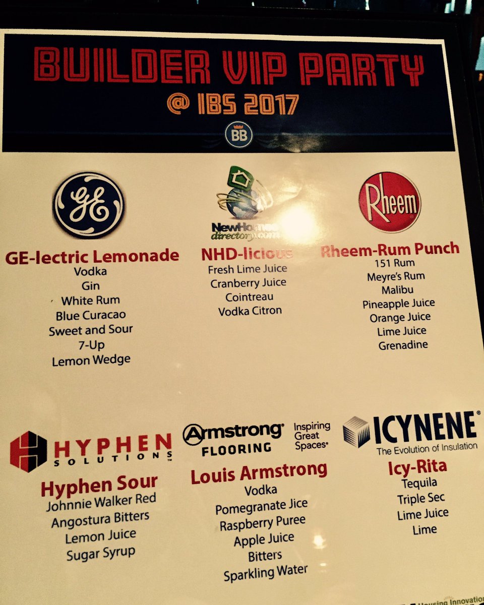 rheem's tweet photo. You know you've made it when you have a cocktail named after you! #RheemRumPunchPlease @Builder_VIParty #VIPPartyIBS https://t.co/XUtxKaKcok