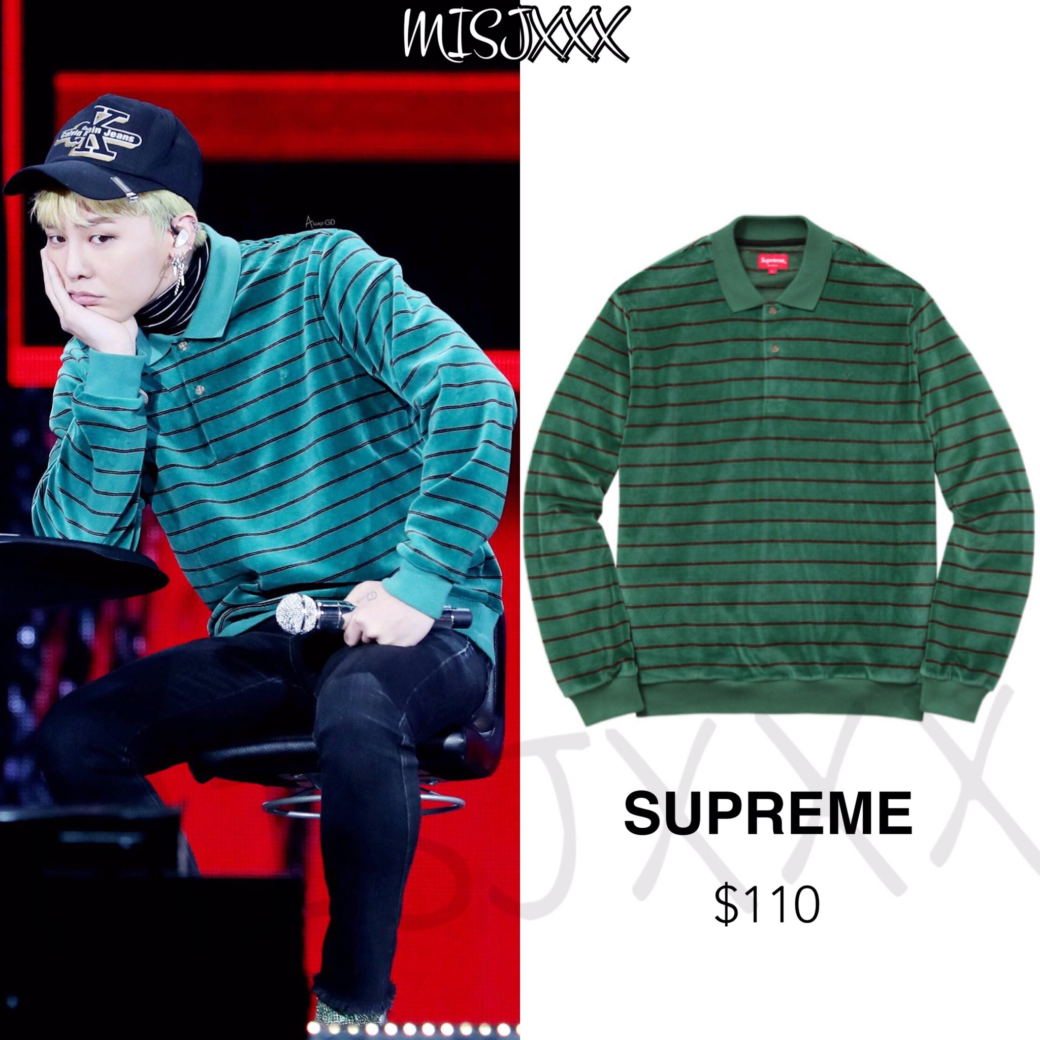 X 上的GDSTYLE：「#GDStyle 👉#SUPREME PAISLEY L/S POLO WHITE.($110