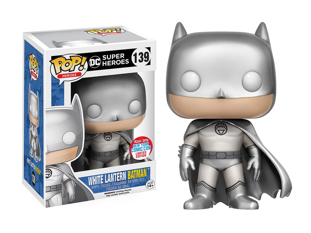 FunkoDCLegion's tweet image. RT &amp;amp; follow @FunkoDCLegion for a chance to WIN a #NYCC Exclusive White Lantern Batman Pop!