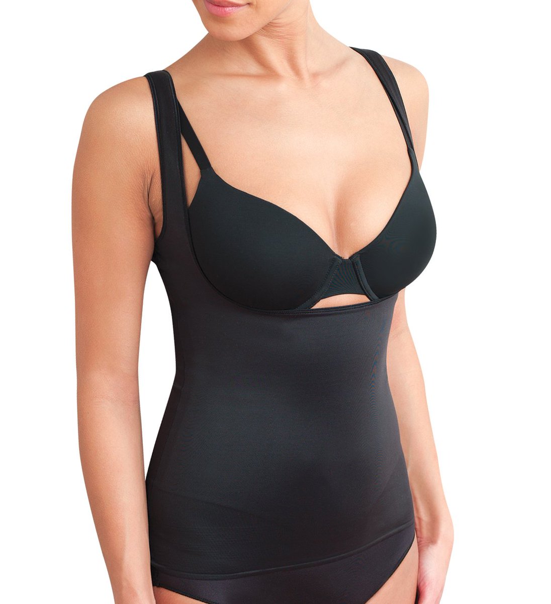 TCFineIntimates's tweet image. If your bra band is too tight &amp;amp; has slid up your back it may cause upper-back fat. Try our Shaping Torsette Camisole bit.ly/2gJUzoT