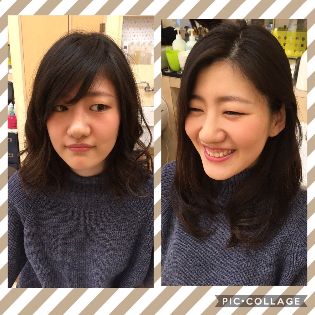 ট ইট র たまプラーザ 美容室モリオフロムロンドン お久しぶりのご来店 思い切って前髪作っちゃいましたー٩ ˊᗜˋ و モリオ モリオフロムロンドン ロブ ウザバング 美容室 たまプラーザ