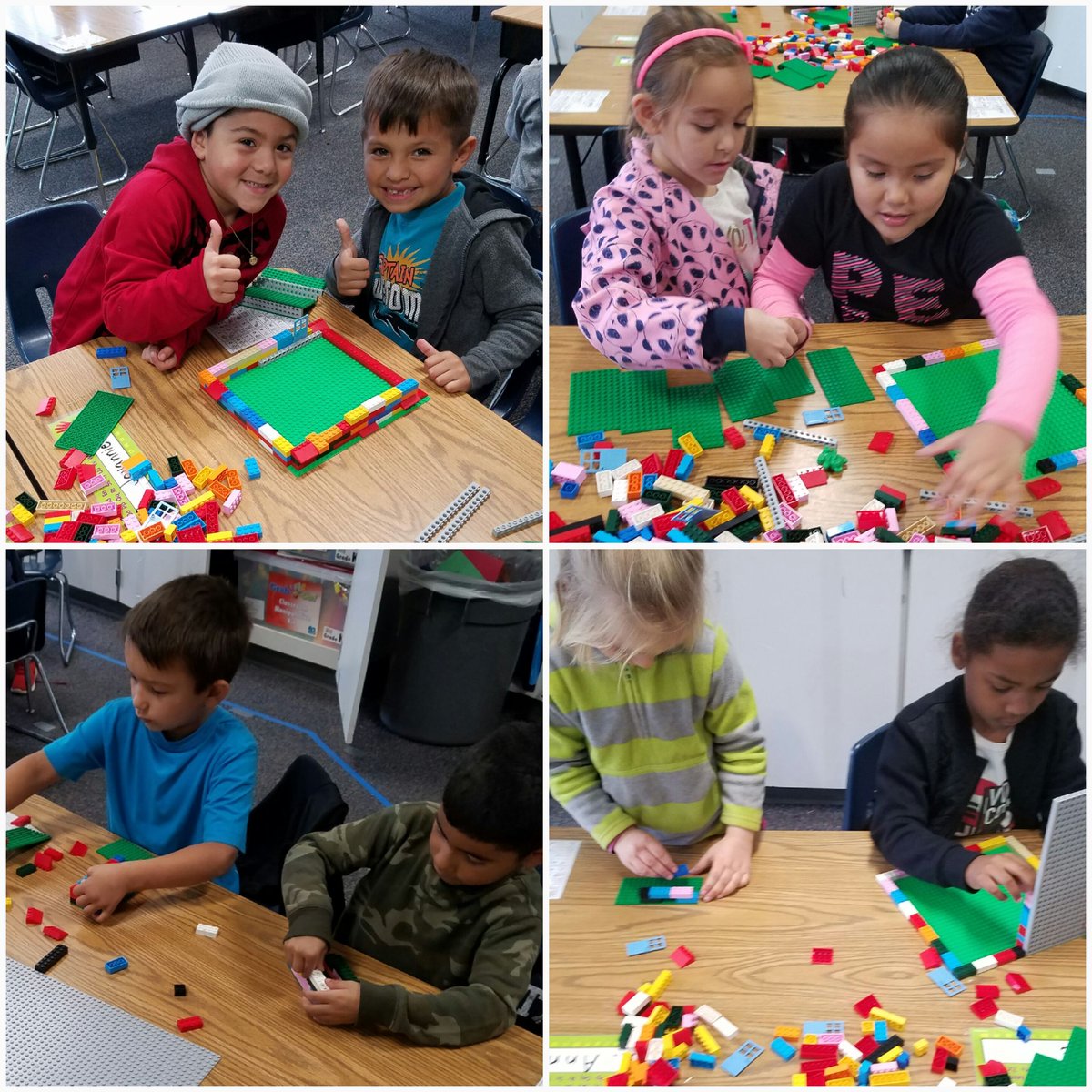MaestraJara's tweet image. More from our intro to coding with Legos day! @BosLangAcademy @CajonValleyUSD #kinderrocks #kinderbilingue #codinginkinder #legocoding