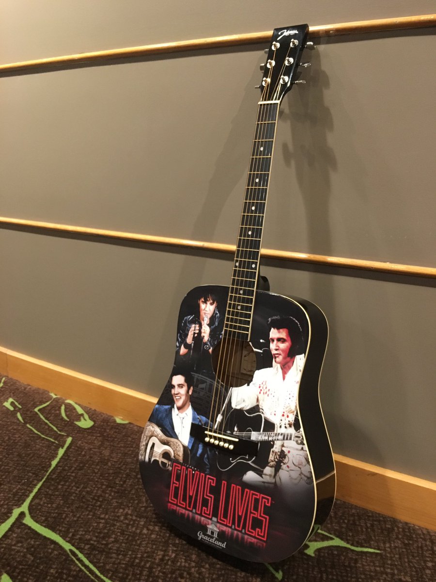 1059thebash's tweet image. RT for a chance to win this Guitar from Graceland And get tickets for Elvis Lives Jan 26 @HoneywellCenter. Winner drawn Wed Jan 25