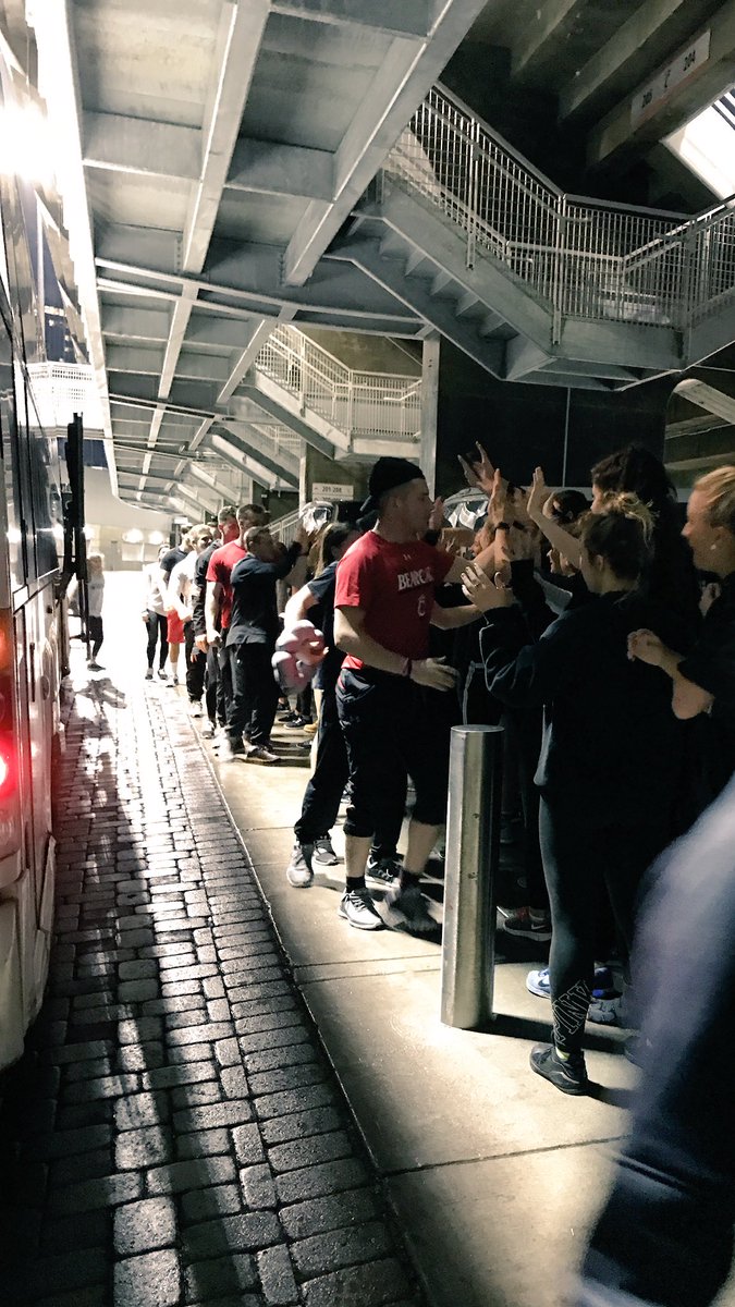 GoBearcatsCHEER's tweet photo. Thanks to @GoBearcatsDANCE for a spirited send off tonight! See you in Orlando tomorrow!
#OneTeam #fortheredandblack #werepresentthec https://t.co/tf1qJi2GsX