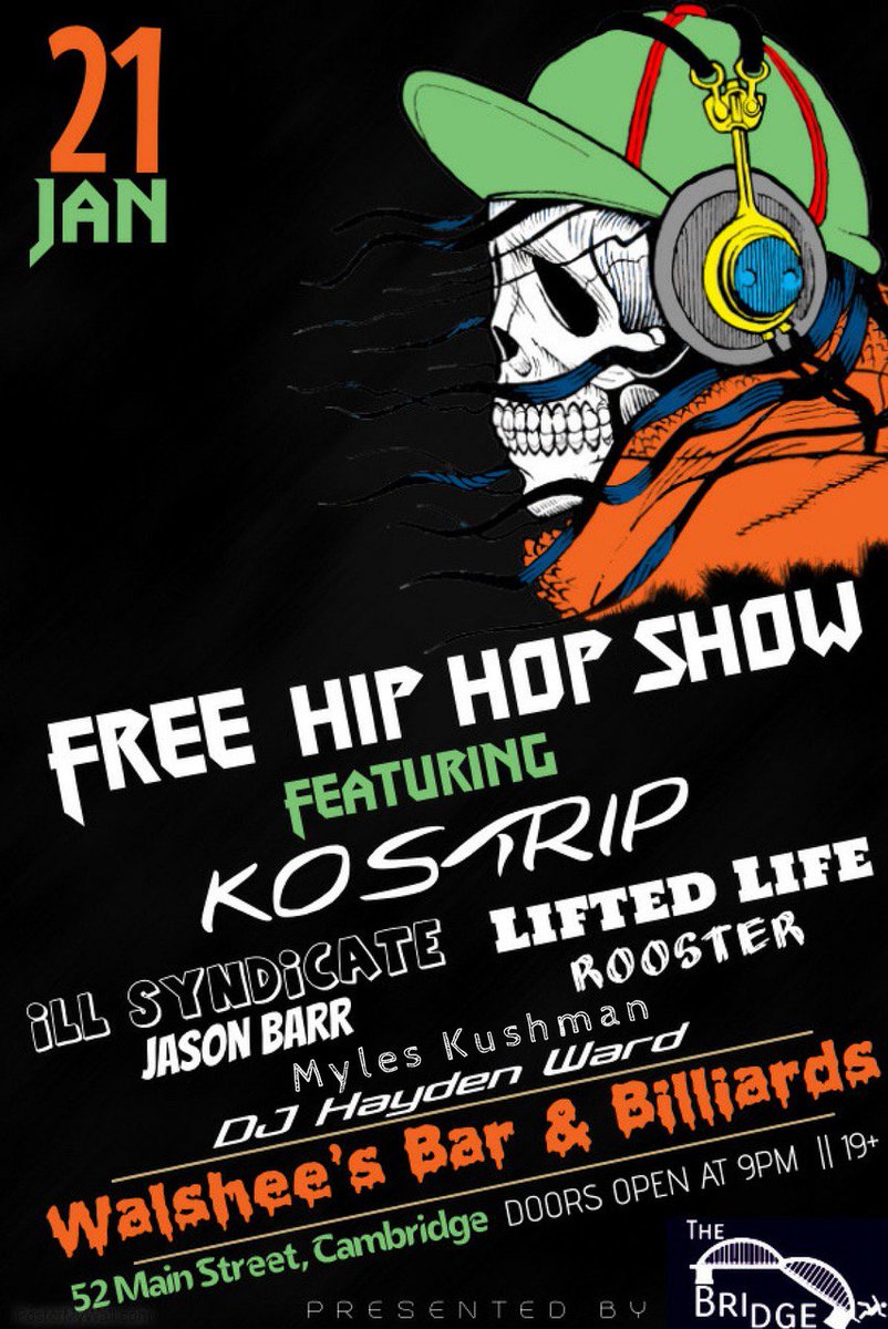 bobbyhowatt's tweet photo. JANUARY 21ST WALSHEES BE THERE.  @kostrip_ https://t.co/aApTdL3H1g