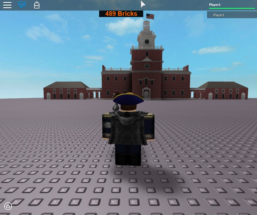 Give me liberty, or give me death! @aspireRBXDEV #IndepdenceHall #ColonialBuildings #ROBLOXTCA