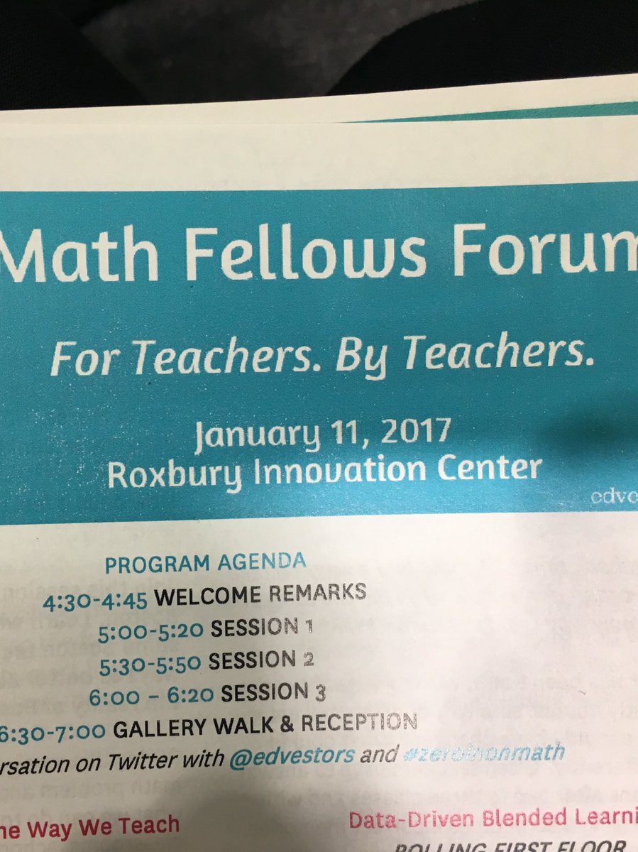 BPSCherylC's tweet photo. Enjoyed the @EdVestors Math Fellows Forum. Great job Mrs Joseph! #zeroinonmath #GoBPSChanning! https://t.co/9y3eatE8Ph