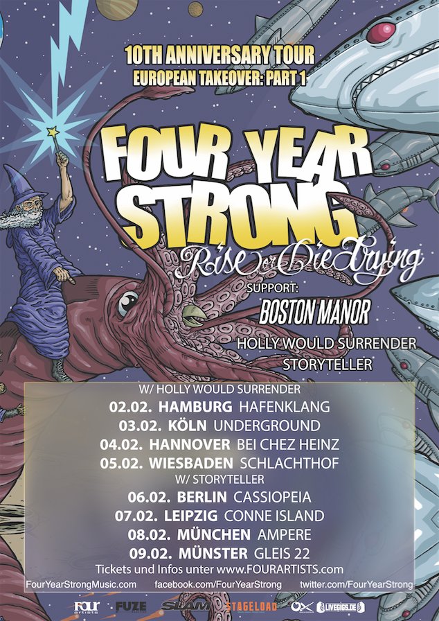 FOURARTISTS's tweet photo. Noch 3 Wochen!
@fouryearstrong #BostonManor #HollyWouldSurrender #Storyteller #FourArtists https://t.co/0sWrnlCTa2