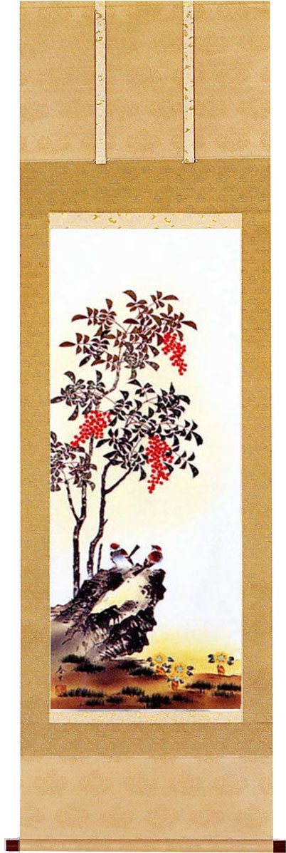 savosapojax's tweet photo. 「南天に福寿草」真野香生作　掛け軸　販売・床の間【smtb-TK】
https://t.co/ie0SAEccIu https://t.co/A6Y1VYAvRc
