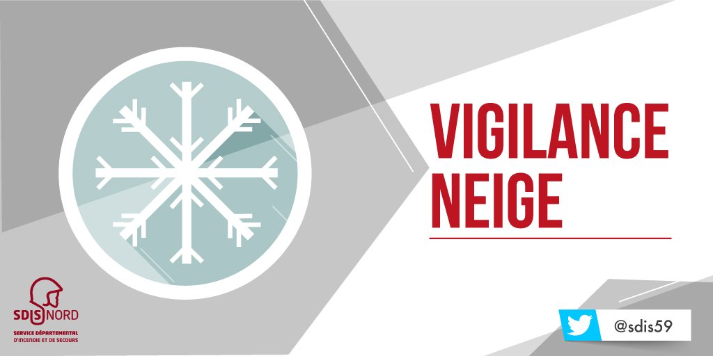 Sdis59's tweet photo. ❄️ Prudence, le Nord vient d'être placé en vigilance orange "Neige-Verglas" ce soir à partir de 20h. En savoir plus: https://t.co/JYvZ2Y7515 https://t.co/LZPwRBRPR1