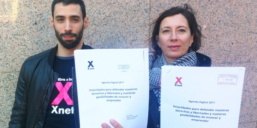 Xnet_eng's tweet photo. .@X_net_ delivers to the Spanish Parliament its Digital Agenda 2 defend our rights, freedoms &amp; innovation in 2017
https://t.co/3nLmQ6aTPZ es https://t.co/nGNlP05dug