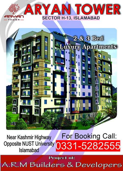 ARM_Builders's tweet photo. ARYAN TOWER
Sector H-13, Islamabad
For Booking: 
Call or Sms
0331-5282555 https://t.co/s9UvyVTQ2u