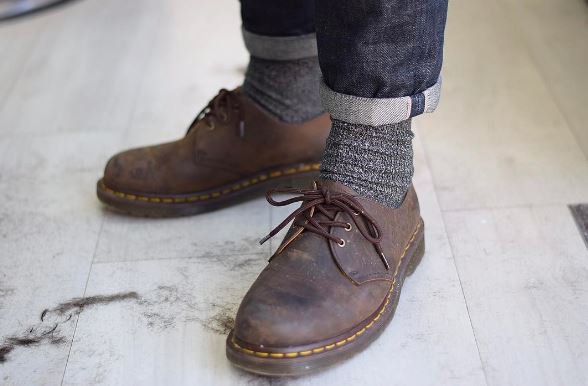 dr martens 1461 crazy horse gaucho
