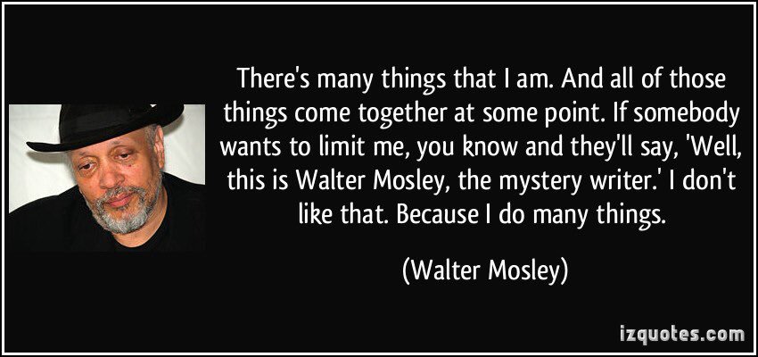 Happy birthday to Walter Mosley!  