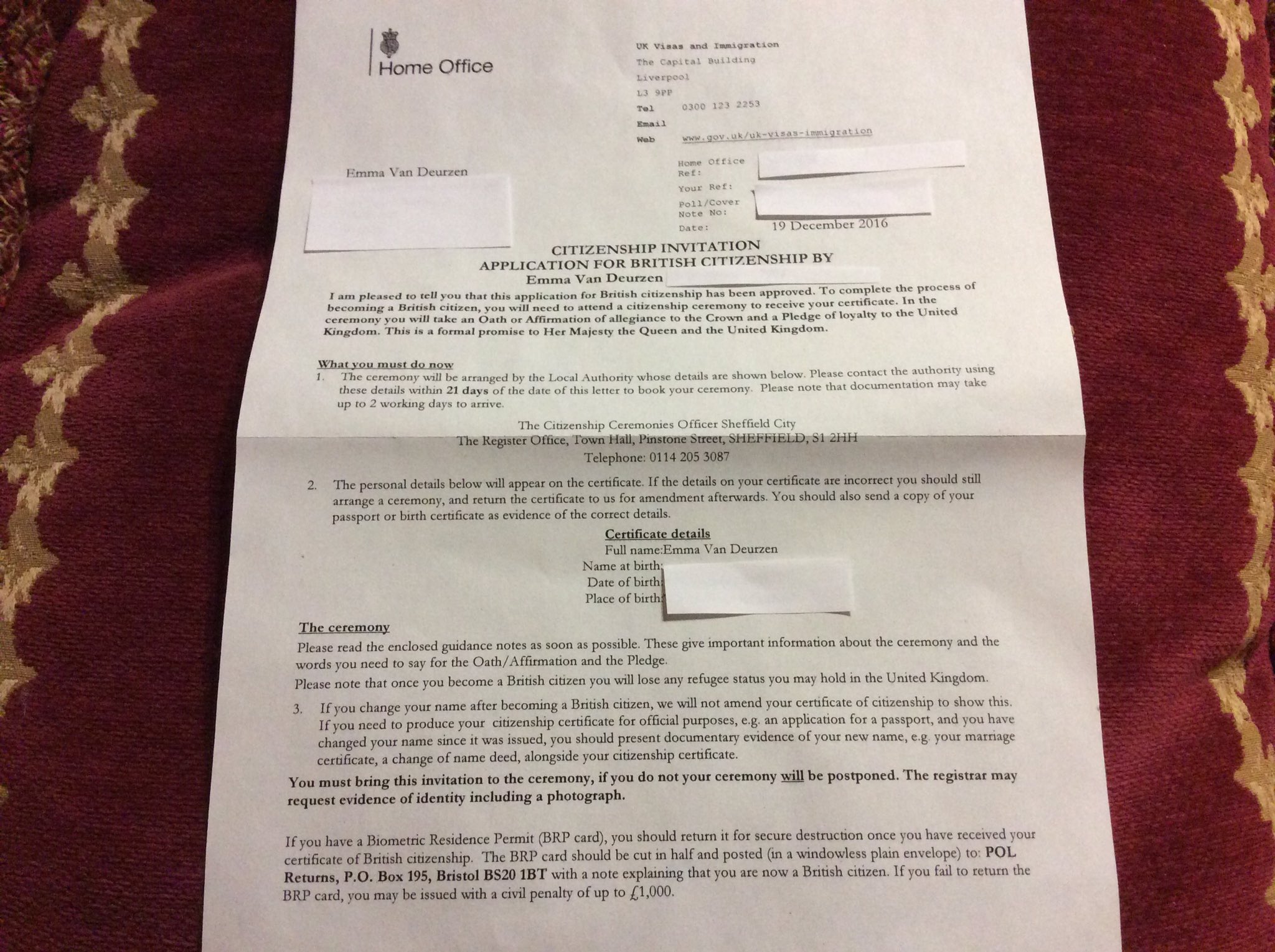 Emmy Van Deurzen On Twitter Delighted To Have Finally Been Given British Citizenship After A Year Long Battle Thanks To All Who Have Supported Me Ceremony On 27 Jan Https T Co Wxz7j9a9za