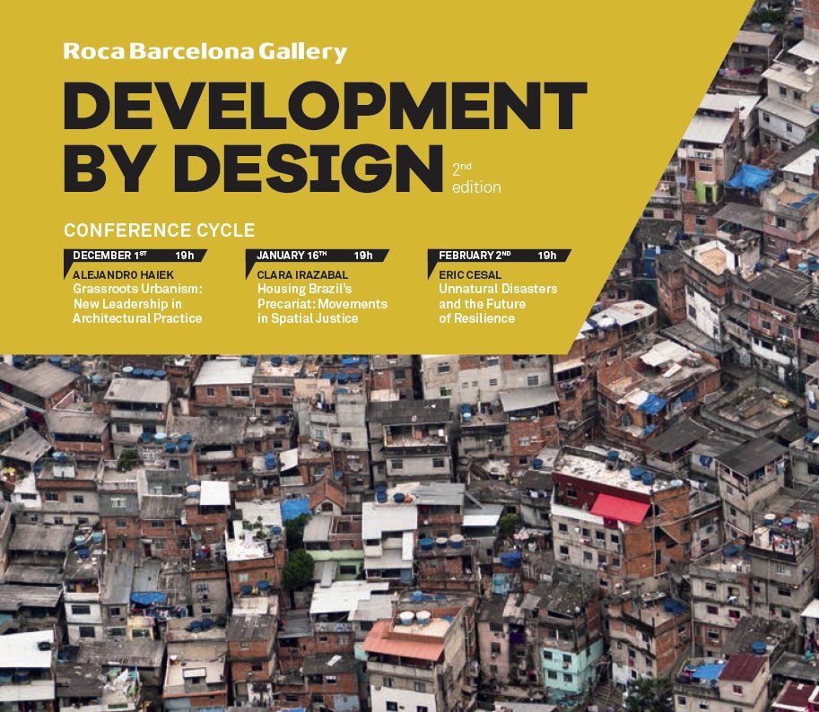 BCD_barcelona's tweet photo. AGENDA! Next Monday at @RocaBcnGallery, #DevelopmentByDesign conference by Clara Irazábal 🖊️https://t.co/5XSasJtBpe #architecture https://t.co/BVncABhuIL