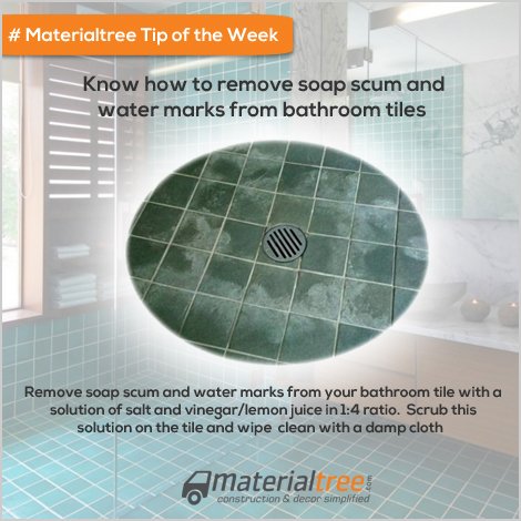 Materialtree's tweet image. materialtree.com #tipoftheweek #bathroom