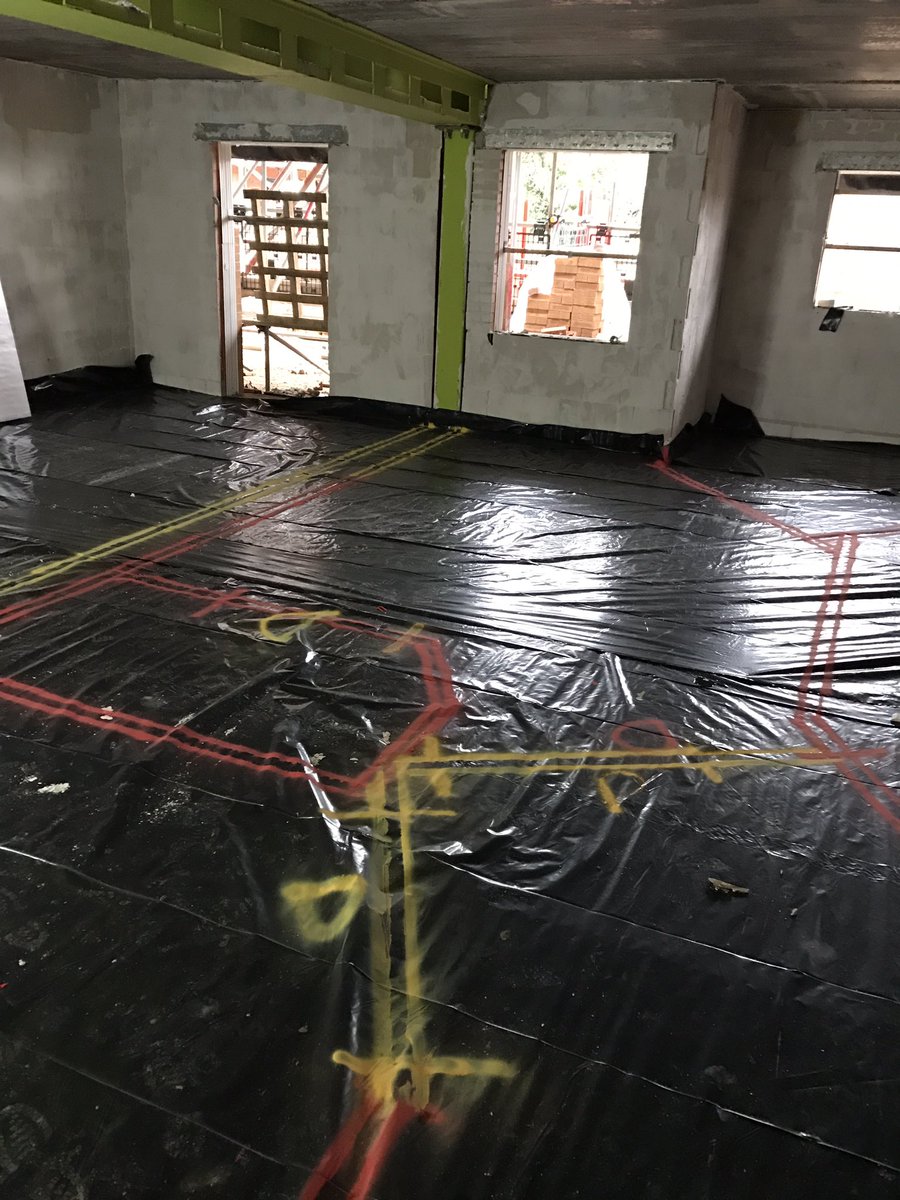 Marked out ready for ufl then screed