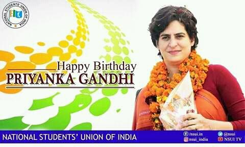 Happy birthday Priyanka Gandhi ji 