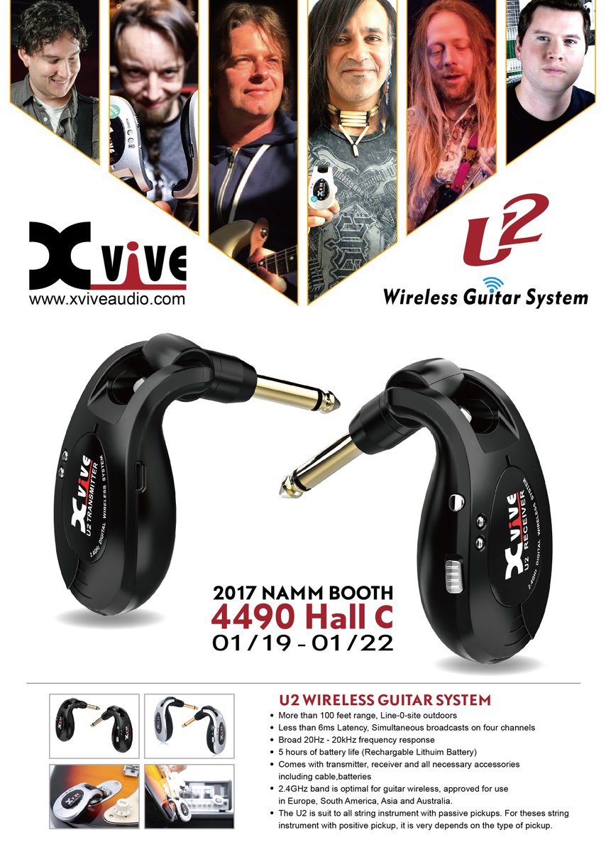 Xviveaudio88's tweet photo. Xvive will attend the NAMM show during the period of January 19th to 22th in 2017, Our booth number is: 4490 hall C. https://t.co/x5KwtcJMqL